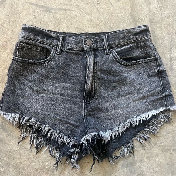 BDG Pants - BDG High Rise Cheeky Distressed Jean Shorts